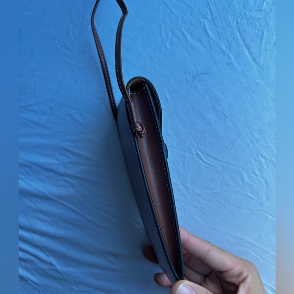 NEW Celine Brown Leather Phone Sunglass Case Pouch Crossbody limited edition - Picture 7 of 16